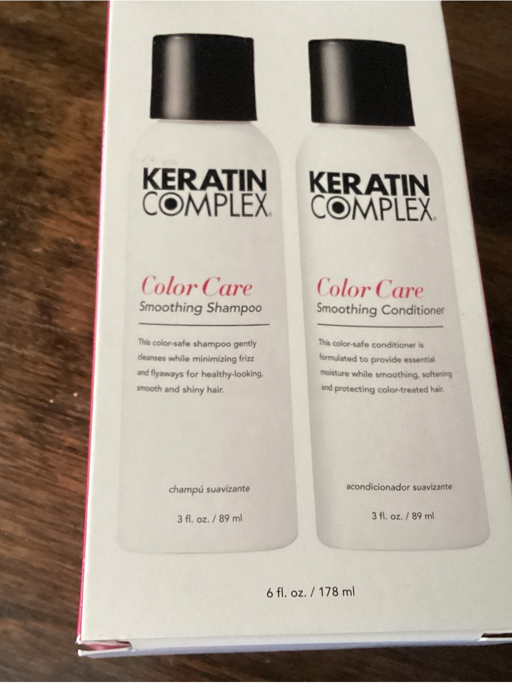 Keritan Complex Color Care Smoothing Shampoo and  Conditioner Travel Duo